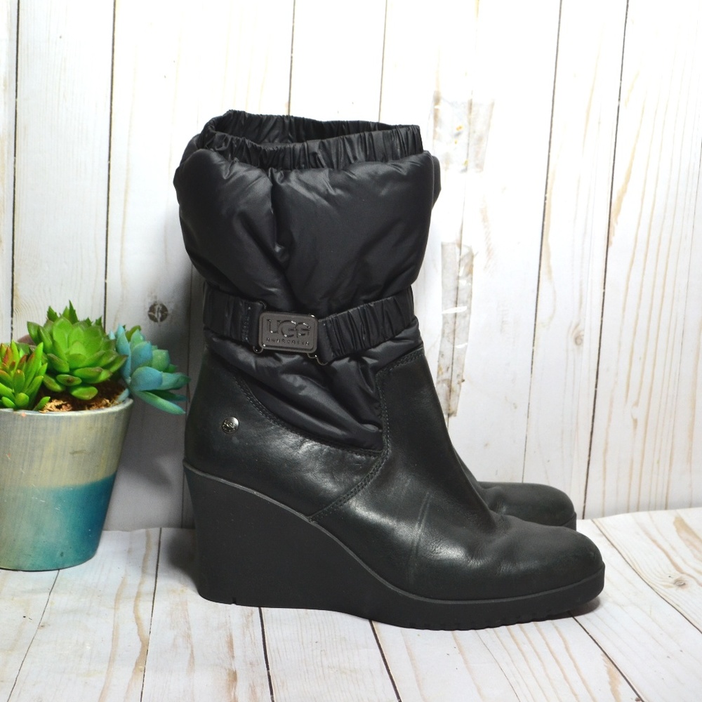 Poshmark UGG Cassidy 1943 Nylon Leather Heel Boot - Picture 1 of 7